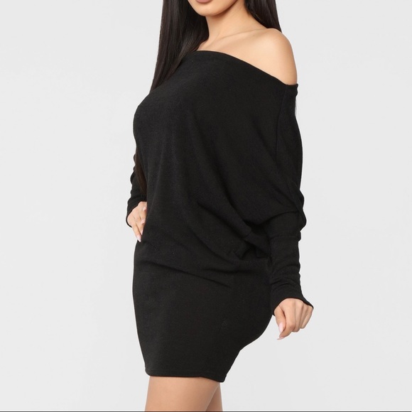 Fashion Nova | Dresses | Fashion Nova Off The Shoulder Sweater Dress | Poshmark